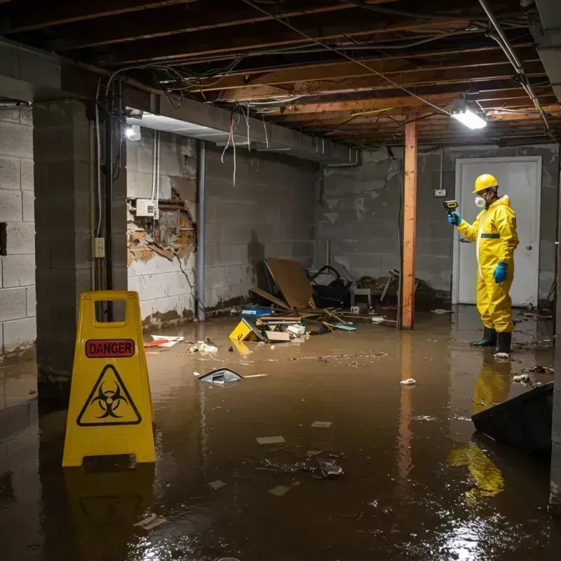 Flooded Basement Electrical Hazard in South Lawndale, IL Property